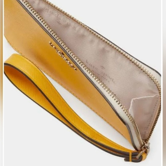 Kate Spade Lucy Bicolor Small L Zip Wristlet - Picture 3 of 4